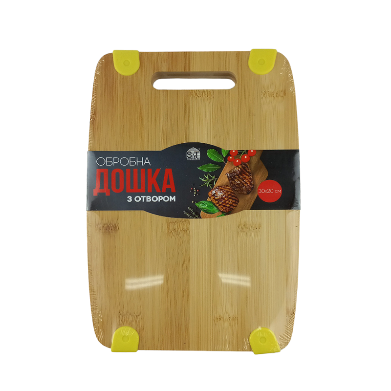 Дошка обробна з отвором SNT 30*20*1, 5см 8850 - Сірий металік