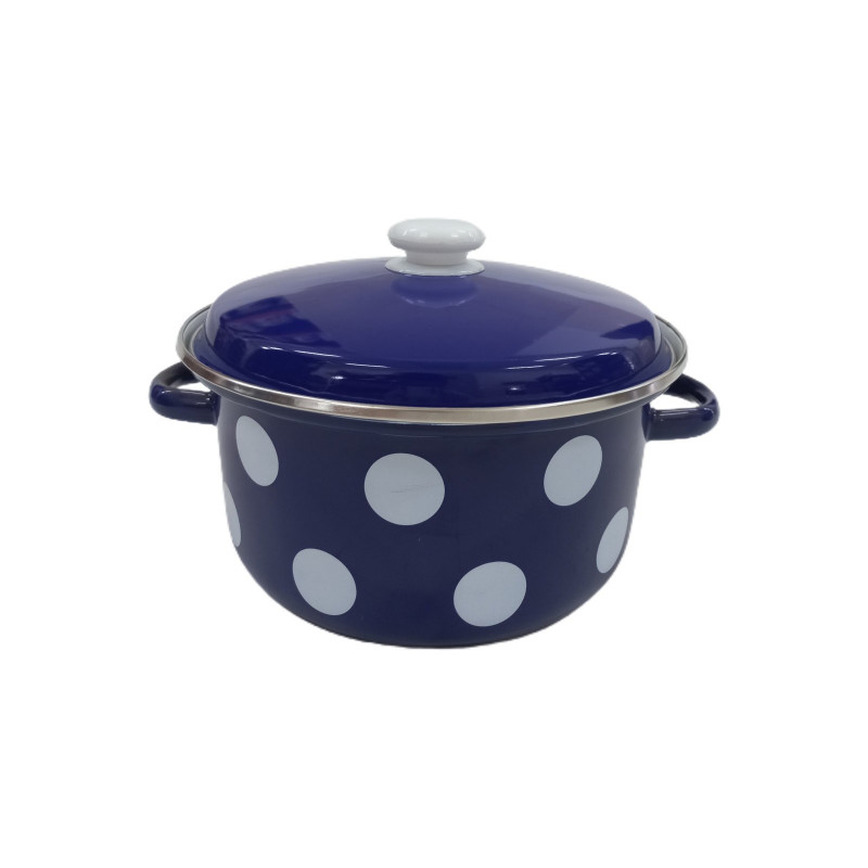 Каструля Idilia 4 л 1814/4 Білий горох Синій 40055 - Cappuchino