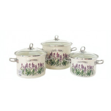 Набор кастрюль Idilia №1500 Лаванда 40703