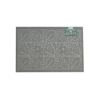 Коврик придверный Eco Fabric Листья 45*75 см Серый 4575-005