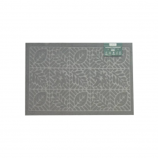 Килимок придверний Eco Fabric Листя 45*75 см Сірий 4575-005