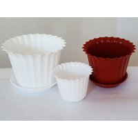 Цветочный горшок ММ-Пласт Астра 14,5 см с подставкой А15