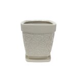 Набір горщиків КООП Енгл 5 пр h-19/17/15/13/11 см Троянда Кремовий 0138 - Кремовий