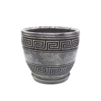 Набір горщиків КООП Варбург 4 пр h-25/22/18/12 см Лабіринт Сірий 0025