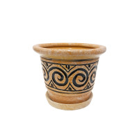 Набір горщиків КООП Бантик 3 пр h-16/12/10 см Завиток Помаранч 0117