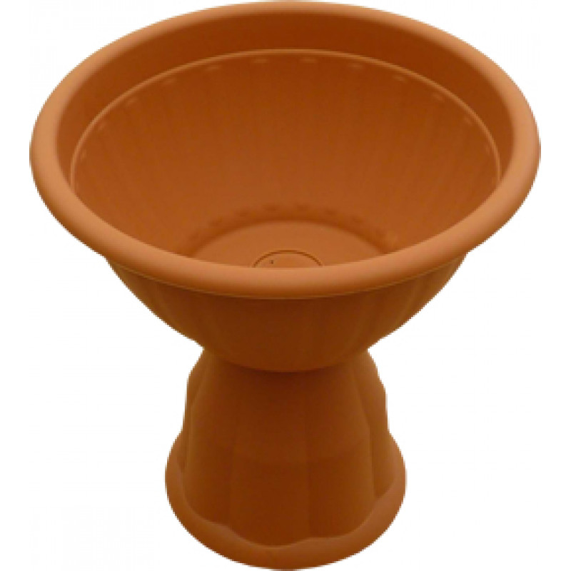 Горщик на високій ніжці IL-PE Букет 25 см  №1 - Зелений лісовий