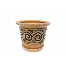 Набір горщиків КООП Бантик 3 пр h-16/12/10 см Завиток Помаранч 0117