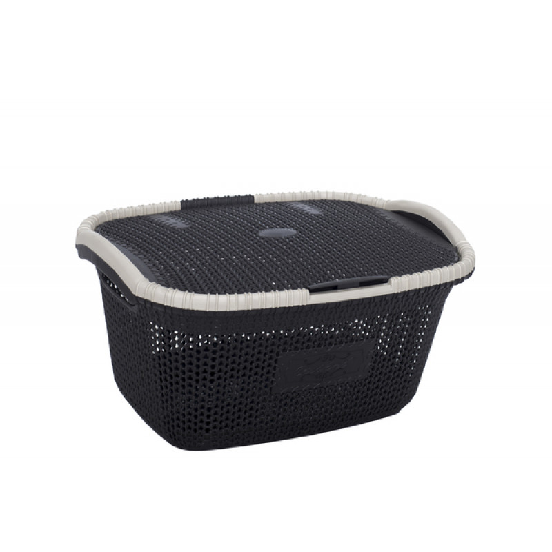 Корзина с крышкой Violet House Виолетта 28 л 1002 - Plum