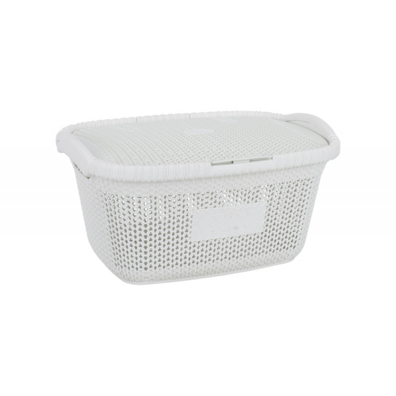 Корзина с крышкой Violet House Виолетта 28 л 1002 - Plum