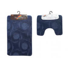 Набір килимків для ванної 60*100 см Banyolin Класік Темно-синій 2 пр 190-NavyBlue