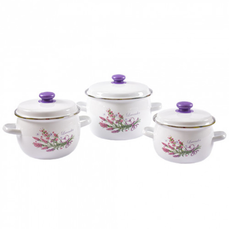Набор кастрюль Idilia №929 Букет лаванды 39991