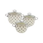 Набір каструль Idilia №1600 Чорна перлина 43655 - Синій (Джинс)