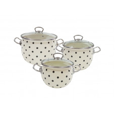 Набор кастрюль Idilia №1600 Черная жемчужина 43655