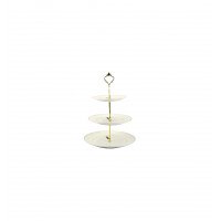 Фруктовниця фарфор Interos 3-ярусна 6,5/8/10 кругла Снігова Королева 0130-А