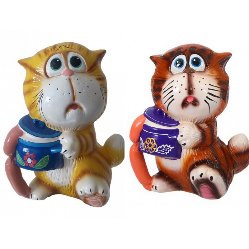 Копілка Кіт злодюжка глянець КЛС-8777 - Помаранчевий