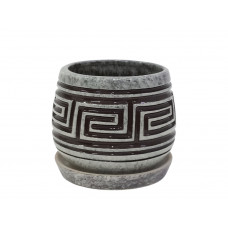 Горщик КООП Кактусник 10 см Лабіринт Сірий