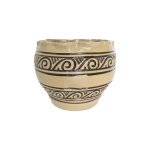 Горщик Шар Завиток капучіно 16 см - Caramel