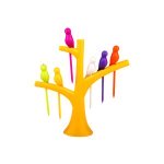 Стійка пластикова Схід-М-ВТ Дерево для канапе з пташками VT-18799 - Антрацит/Кремовий