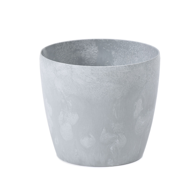 Горщик для квітів Ламела PL Магнолія 25 см 205 - Чорний Бетон