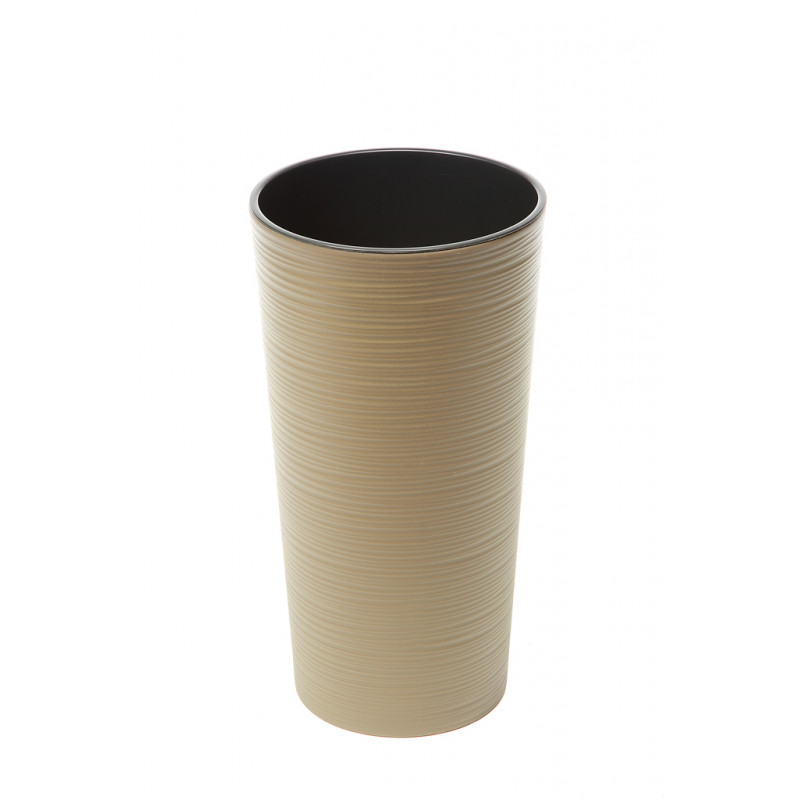 Горщик терасний Ламела Лілія Долото 30 см з вкладом 727 - Фраппе