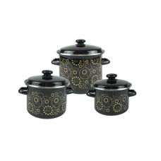 Набір каструль Idilia №734 Міріада чорна 43753