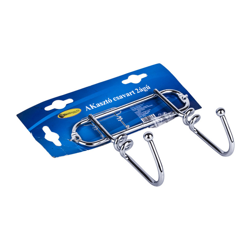 Планка з нержавійки на 2 гачки Вг-Мікс Спіраль - Тапе