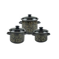 Набор кастрюль Idilia №734 Мириада черная 43753