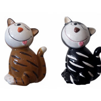 Копилка Кот с цветами глянец КЛС-10769