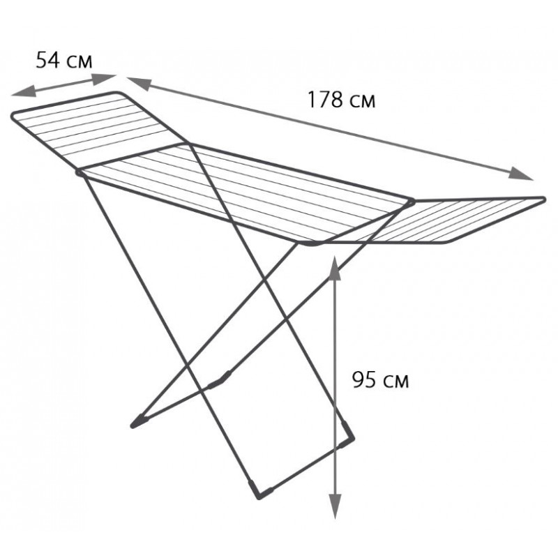 Сушарка для білизни Dogrular Star 20 м Сіра 2001TRS - Бузковий