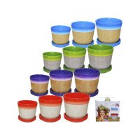 Набір вазонів 3шт 4кол Кольоровий Мікс 90515