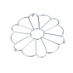 Підставка під гаряче хром Квітка 61467 Тадар - Молочний