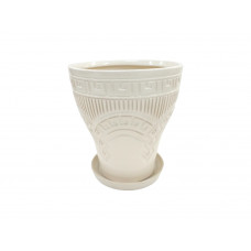 Горщик керамічний КООП Еклер Рим Пісковий 21 см 0097