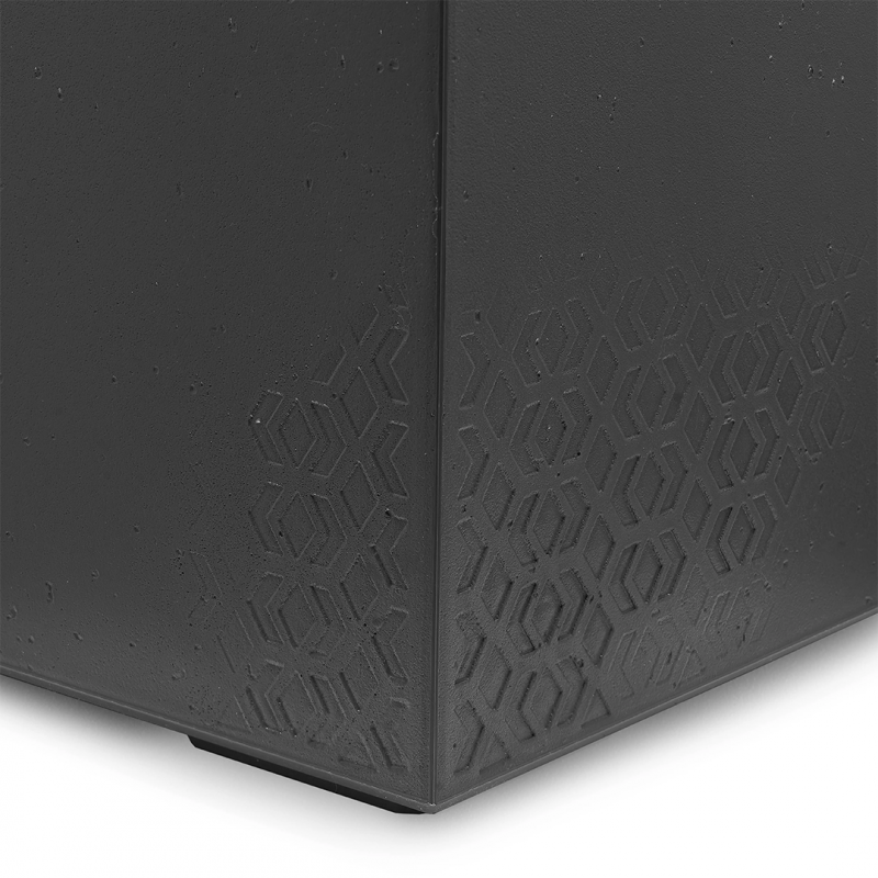 Горщик терасний Ламела Каро ЕКО Бетон 80 см 936 - Сірий Бетон