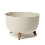 Горщик миса Ламела Рома 29 см на ніжках 880 - Сірий