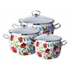 Набір каструль Idilia №1600 Макове поле 31117