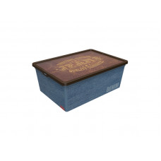 Контейнер для речей Qutu Trend Box Denim Leather 10 л 