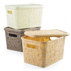 Кошик з кришкою Hobby life Ажур 17 л 04 1212