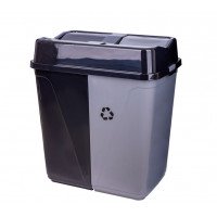 Відро подвійне з поворотною кришкою Метелик Violet House 50 л + 50 л 0014