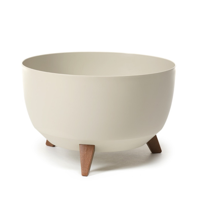 Горщик миса Ламела Рома 29 см на ніжках 880 - Сірий