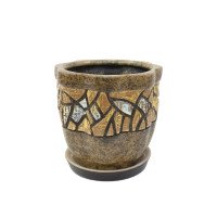 Набір горщиків КООП Туна 2 пр h-18/12 см Листок Тотем 0221