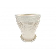 Набір горщиків КООП Еклер 5 пр h-25/21/18/14/11 см Рим Білий 0097