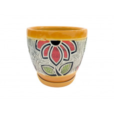 Набір горщиків КООП Варбург 3 пр h-22/18/12 см Квітка Помаранч 0025