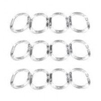 Кільця для шторки Wela 12 шт овал Прозорі w2000