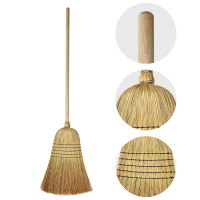 Мітла сорго SevlushBroom Гарда Преміум 138 см з держаком SB-1535-01