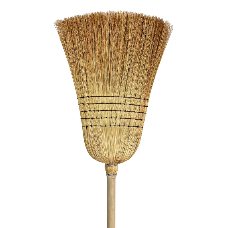 Мітла сорго SevlushBroom Гарда Преміум 138 см з держаком SB-1535-01 - Мікс