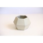 Горщик для сукулентів №3 керамічний Оріана Крихта 0,35 л - Чорний/Золотистий