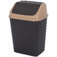 Відро з поворотною кришкою Violet House Ротанг 10 л 0752