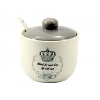 Цукорниця з ложкою Interos 350 мл Корона ZFC045 CR