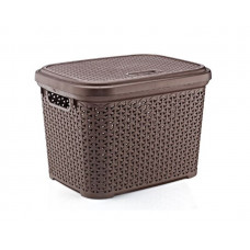 Кошик з кришкою Hobby life Ротанг 20 л 08 1108