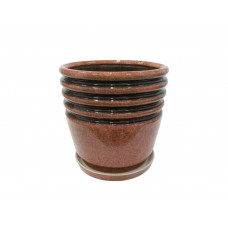 Набір горщиків КООП Бриз 2 пр h-24/18 см Червоне Дерево 0159